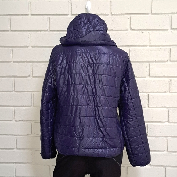 Fashion Nova Dark Blue Puffer Coat. Size Medium NWOT - Picture 7 of 11